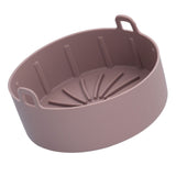 Reusable Silicone Pot Replacement Kitchen Electric Fryer Basket Tray Baking Accessory 20℃220℃(16cm Coffee )