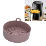 Reusable Silicone Pot Replacement Kitchen Electric Fryer Basket Tray Baking Accessory 20℃220℃(16cm Coffee )