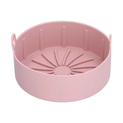 Reusable Silicone Pot Replacement Kitchen Electric Fryer Basket Tray Baking Accessory 20℃220℃(16cm Pink ) In Australia - Darrahopens