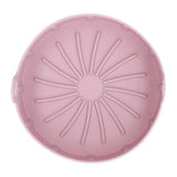 Reusable Silicone Pot Replacement Kitchen Electric Fryer Basket Tray Baking Accessory 20℃220℃(16cm Pink )