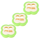 3Set Sandwich Cutter 4 Leaf Shaped Bread Mold Sushi Making Tool for Home Kitchen