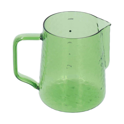 500ml Milk Frothing Pitcher Multipurpose Borosilicate Glass Milk Jug for Coffee Milk BeverageGreen In Australia - Darrahopens