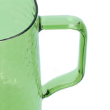 500ml Milk Frothing Pitcher Multipurpose Borosilicate Glass Milk Jug for Coffee Milk BeverageGreen