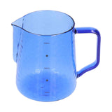 500ml Milk Frothing Pitcher Multipurpose Borosilicate Glass Milk Jug for Coffee Milk BeverageBlue In Australia - Darrahopens