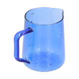 500ml Milk Frothing Pitcher Multipurpose Borosilicate Glass Milk Jug for Coffee Milk BeverageBlue In Australia - Darrahopens