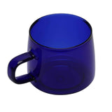 350ml Glass Coffee Cup Crystal Coffee Mug with Handle High Temperature Resistance for Home and CafeBlue In Australia - Darrahopens