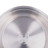 Stainless Steel Plate 304 Food Grade Material Stainless Steel Rounded Deepen Dish for Eating20cm/7.9in