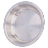 Stainless Steel Plate 304 Food Grade Material Stainless Steel Rounded Deepen Dish for Eating22cm/8.7in In Australia - Darrahopens