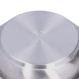 Stainless Steel Plate 304 Food Grade Material Stainless Steel Rounded Deepen Dish for Eating22cm/8.7in