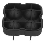 4 Grids Ice Ball Mold Reusable Food Grade Silicone Ice Ball Maker Tray Home Kitchen Utensils Black In Australia - Darrahopens