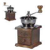 Manual Coffee Grinder Portable Retro Classic Fine Polished Pull Out Coffee Bean Grinder