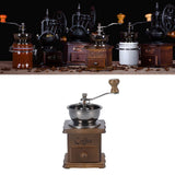 Manual Coffee Grinder Portable Retro Classic Fine Polished Pull Out Coffee Bean Grinder