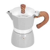 150ML Practical Aluminum Coffee Maker Octagonal Moka Coffee Pot for Home Office Kitchen ApplianceSilver In Australia - Darrahopens