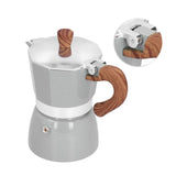 150ML Practical Aluminum Coffee Maker Octagonal Moka Coffee Pot for Home Office Kitchen ApplianceSilver