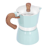 150ML Practical Aluminum Coffee Maker Octagonal Moka Coffee Pot for Home Office Kitchen ApplianceLake Blue In Australia - Darrahopens