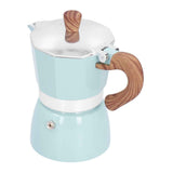 150ML Practical Aluminum Coffee Maker Octagonal Moka Coffee Pot for Home Office Kitchen ApplianceLake Blue In Australia - Darrahopens