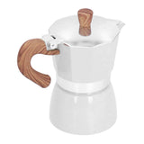 150ML Practical Aluminum Coffee Maker Octagonal Moka Coffee Pot for Home Office Kitchen ApplianceMilky White In Australia - Darrahopens