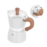 150ML Practical Aluminum Coffee Maker Octagonal Moka Coffee Pot for Home Office Kitchen ApplianceMilky White In Australia - Darrahopens
