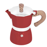 150ML Practical Aluminum Coffee Maker Octagonal Moka Coffee Pot for Home Office Kitchen ApplianceRed In Australia - Darrahopens