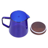 Tea Cup Borosilicate Glass 300ml 11.9oz Heat Resistant Household Coffee Mug Water Container with LidBlue In Australia - Darrahopens