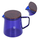 Tea Cup Borosilicate Glass 300ml 11.9oz Heat Resistant Household Coffee Mug Water Container with LidBlue In Australia - Darrahopens