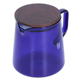 Tea Cup Borosilicate Glass 300ml 11.9oz Heat Resistant Household Coffee Mug Water Container with LidBlue