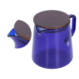 Tea Cup Borosilicate Glass 300ml 11.9oz Heat Resistant Household Coffee Mug Water Container with LidBlue