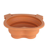 600ml Collapsible Dog Bowl Brown Durable Multifunctional Foldable Portable Dog Bowl for Hiking Camping In Australia - Darrahopens