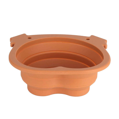 600ml Collapsible Dog Bowl Brown Durable Multifunctional Foldable Portable Dog Bowl for Hiking Camping In Australia - Darrahopens