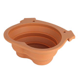 600ml Collapsible Dog Bowl Brown Durable Multifunctional Foldable Portable Dog Bowl for Hiking Camping In Australia - Darrahopens