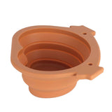 600ml Collapsible Dog Bowl Brown Durable Multifunctional Foldable Portable Dog Bowl for Hiking Camping In Australia - Darrahopens
