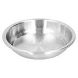 Deep Plate Stainless Steel Heavy Duty Salad Soup Serving Dish Tableware for Home Kitchen26cm