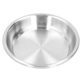 Deep Plate Stainless Steel Heavy Duty Salad Soup Serving Dish Tableware for Home Kitchen28cm In Australia - Darrahopens