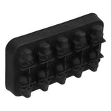 10 Grids Ice Cube Mold Silicone Black Professional Skull Ice Cube Mold for Halloween Home Bar In Australia - Darrahopens