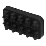 10 Grids Ice Cube Mold Silicone Black Professional Skull Ice Cube Mold for Halloween Home Bar In Australia - Darrahopens