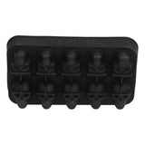 10 Grids Ice Cube Mold Silicone Black Professional Skull Ice Cube Mold for Halloween Home Bar In Australia - Darrahopens