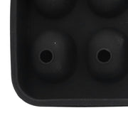 10 Grids Ice Cube Mold Silicone Black Professional Skull Ice Cube Mold for Halloween Home Bar