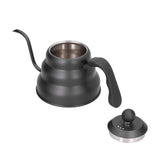 PTFE Stainless Steel Tea Pot Coffee Kettle Gooseneck Spout Pour Over Coffee Maker Drip Kettle Black1L In Australia - Darrahopens
