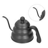 PTFE Stainless Steel Tea Pot Coffee Kettle Gooseneck Spout Pour Over Coffee Maker Drip Kettle Black1.2L