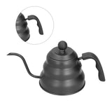 PTFE Stainless Steel Tea Pot Coffee Kettle Gooseneck Spout Pour Over Coffee Maker Drip Kettle Black1.2L