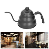 PTFE Stainless Steel Tea Pot Coffee Kettle Gooseneck Spout Pour Over Coffee Maker Drip Kettle Black1.2L