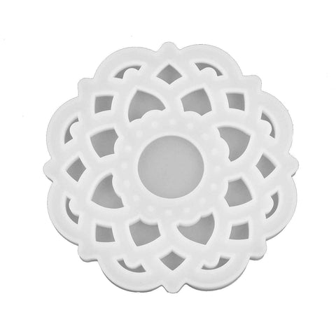DIY Crystal Epoxy Resin Mold Innovative Shaped Mirror Silicone Candle Holder Mold for BakeryLotus Mold 60‑734 In Australia - Darrahopens