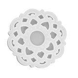 DIY Crystal Epoxy Resin Mold Innovative Shaped Mirror Silicone Candle Holder Mold for BakeryLotus Mold 60‑734 In Australia - Darrahopens