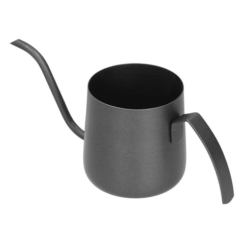 304 Stainless Steel PTFE Gooseneck Kettle with Inner Scale Pour Over Coffee Pot for Home250ml Black In Australia - Darrahopens