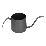 304 Stainless Steel PTFE Gooseneck Kettle with Inner Scale Pour Over Coffee Pot for Home250ml Black In Australia - Darrahopens