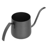 304 Stainless Steel PTFE Gooseneck Kettle with Inner Scale Pour Over Coffee Pot for Home250ml Black In Australia - Darrahopens
