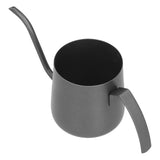 304 Stainless Steel PTFE Gooseneck Kettle with Inner Scale Pour Over Coffee Pot for Home250ml Black