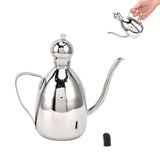 Stainless Steel Oil Can Portable High Water Tightness Stainless Steel Oil Can for Kitchen0.25L