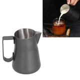 Stainless Steel Frothing Cup Coffee Frothing Pitcher Milk Frothing Jug with Long Diversion Mouth600ml