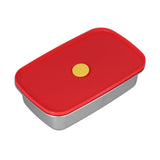 Lunch Box Red Non Pollution Good Sealing Lightweight Easily Clean Bento Box for Workers600ml